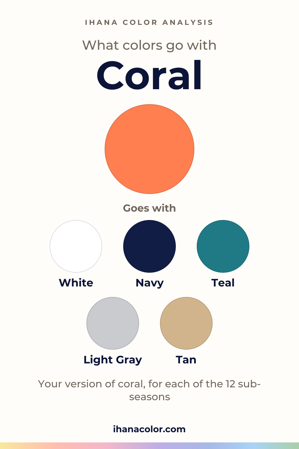 What colors go with coral: the color and five partners