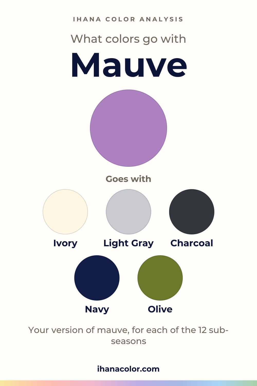 What colors go with mauve: the color and five partners