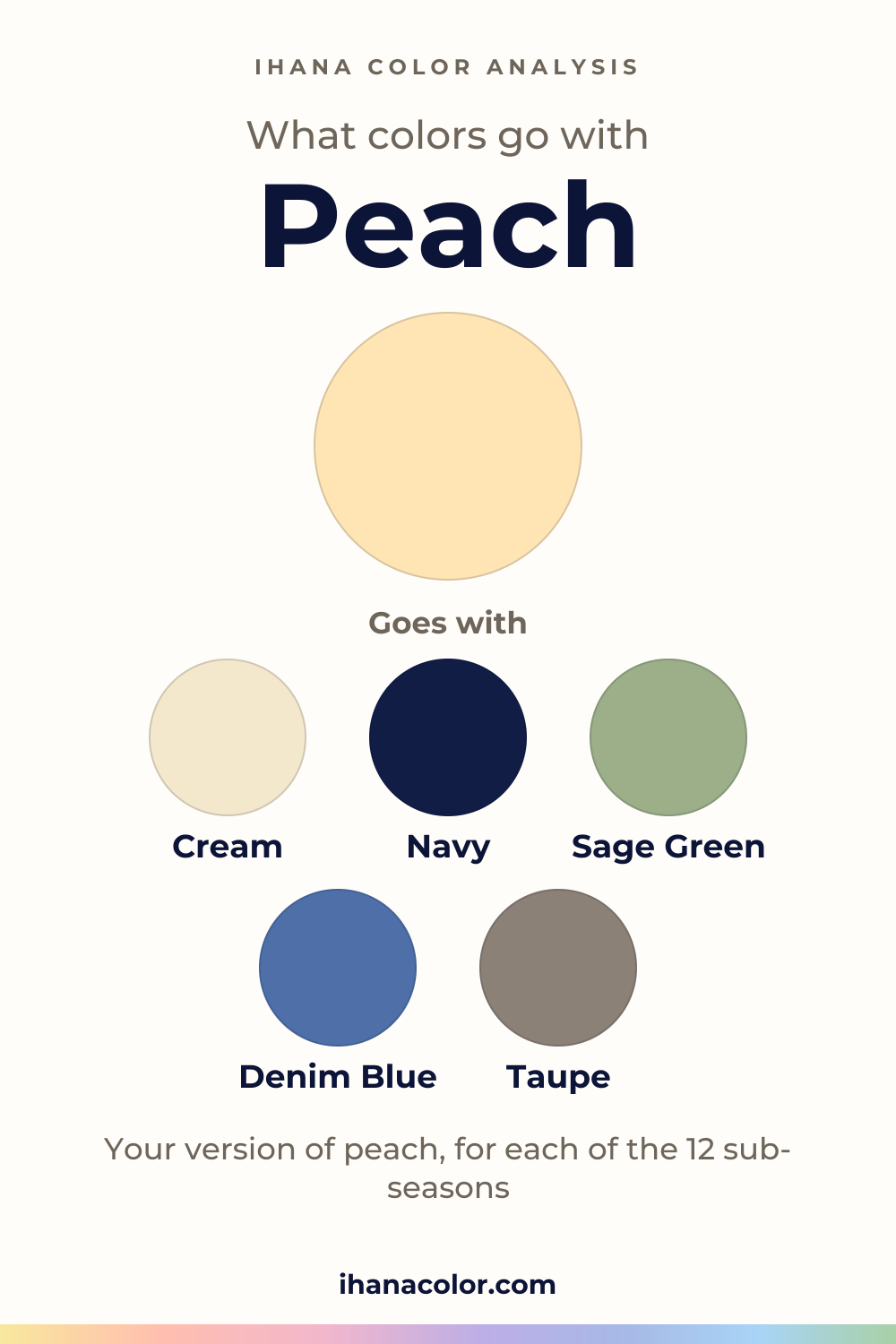 What colors go with peach: the color and five partners