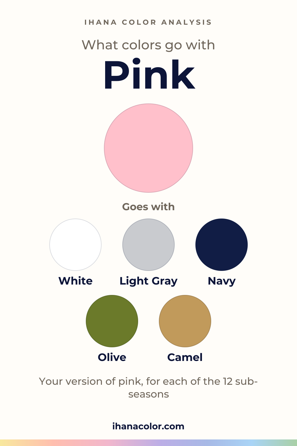What colors go with pink: the color and five partners