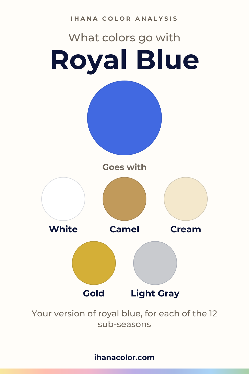 What colors go with royal blue: the color and five partners