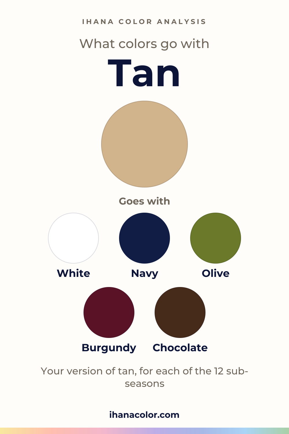 What colors go with tan: the color and five partners